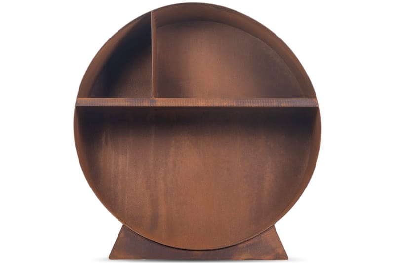 Vedstativ 3mm cortenstål 75x78 cm Brun - Vedstativ & vedhylle
