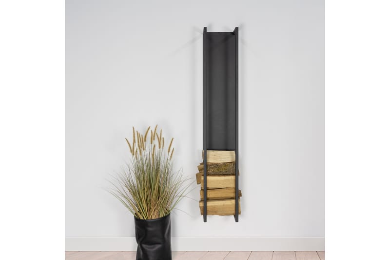 Vedstativ Levile 30 cm - Svart - Vedstativ & vedhylle