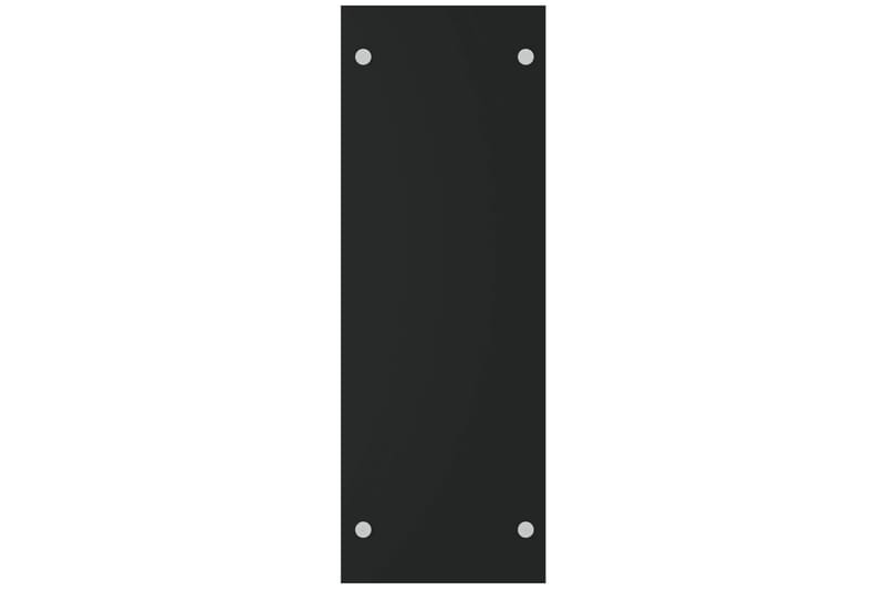 Vedstativ svart 40x35x100 cm herdet glass - Vedstativ & vedhylle