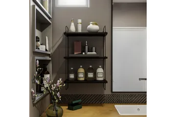 Pulalis Vegghylle 40 cm - Antrasitt - Oppbevaring - Hylle