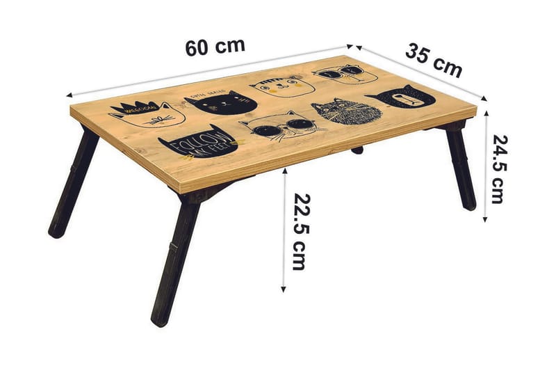 Rademacher Datastativ 25 cm - Tre/natur/Svart - Oppbevaring - Oppbevaring til småting