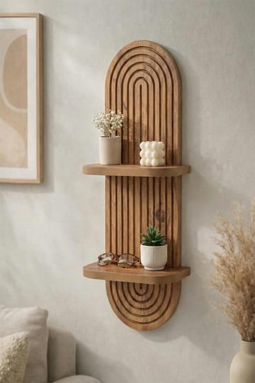 Savik Vegghylle 26x35x13 cm - Eik - Oppbevaring - Oppbevaring til småting - Vegghengt oppbevaring