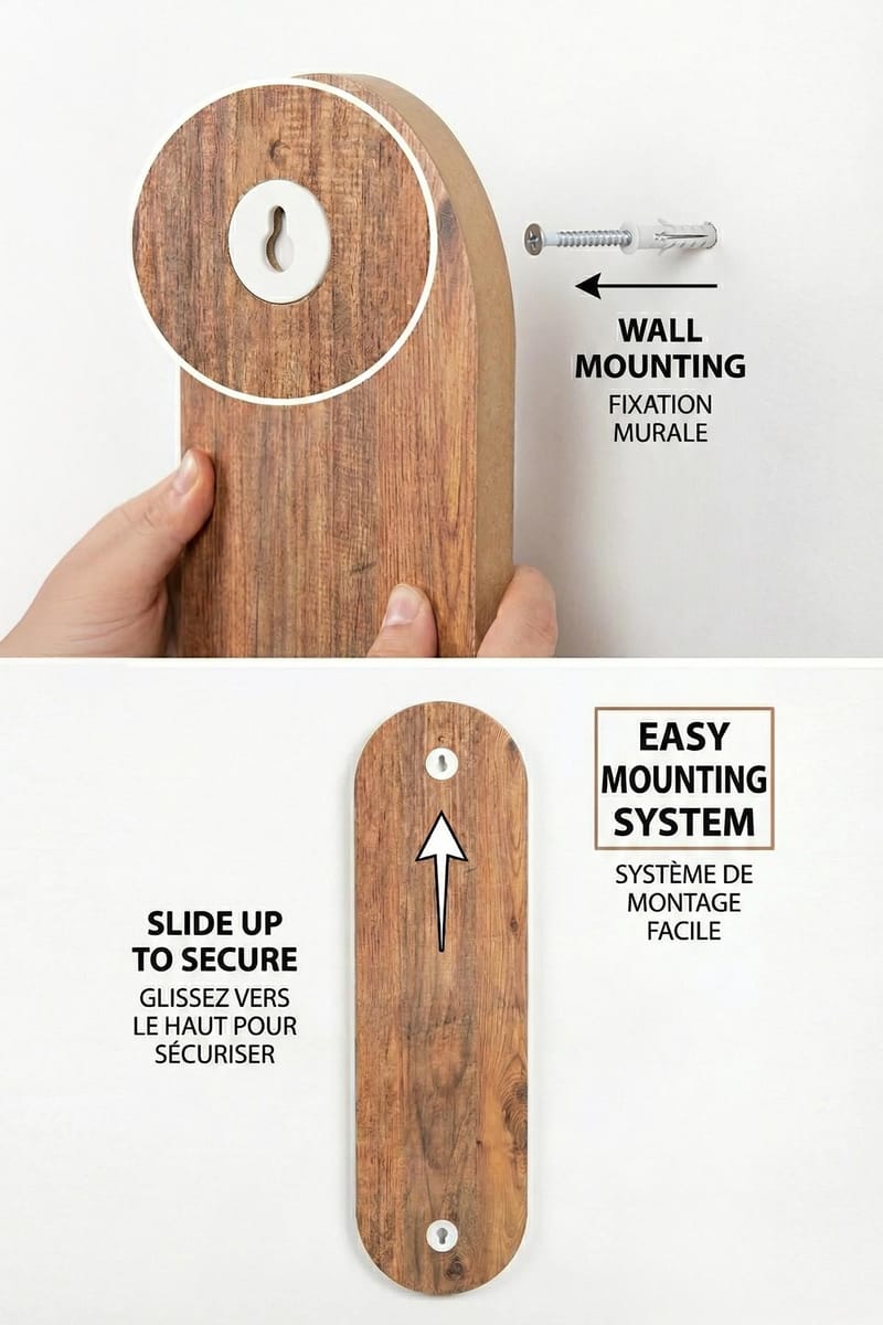 Savik Vegghylle 26x35x13 cm - Eik - Oppbevaring - Oppbevaring til småting - Vegghengt oppbevaring