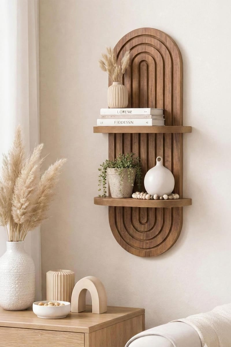 Savik Vegghylle 26x35x13 cm - Eik - Oppbevaring - Oppbevaring til småting - Vegghengt oppbevaring