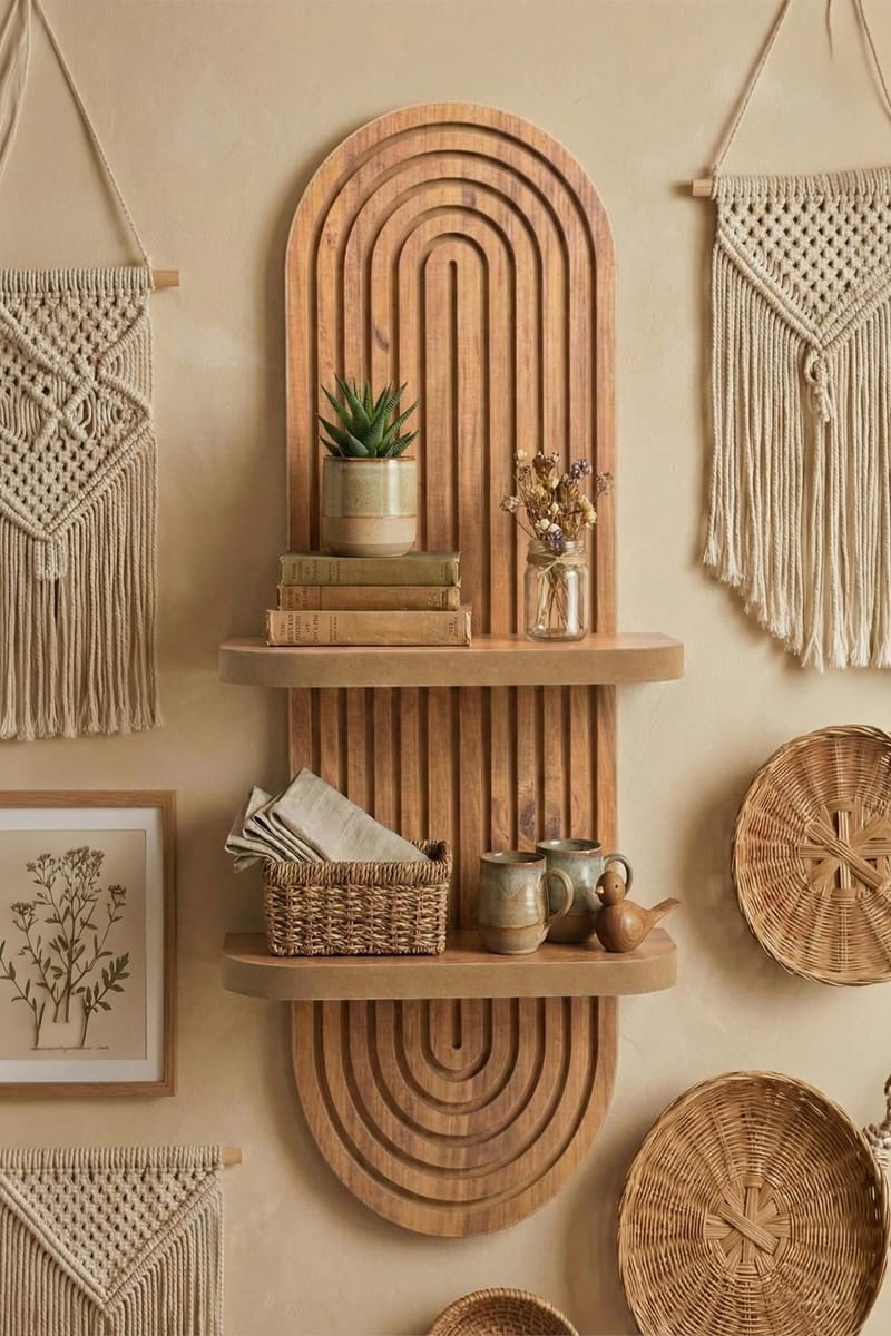 Savik Vegghylle 26x35x13 cm - Eik - Oppbevaring - Oppbevaring til småting - Vegghengt oppbevaring