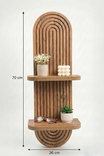 Savik Vegghylle 26x35x13 cm - Eik - Oppbevaring - Oppbevaring til småting - Vegghengt oppbevaring