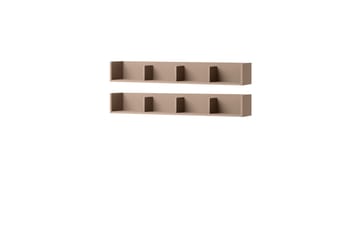 Sigmana Vegghylle 129x22 cm - Brun - Oppbevaring - Oppbevaring til småting - Vegghengt oppbevaring