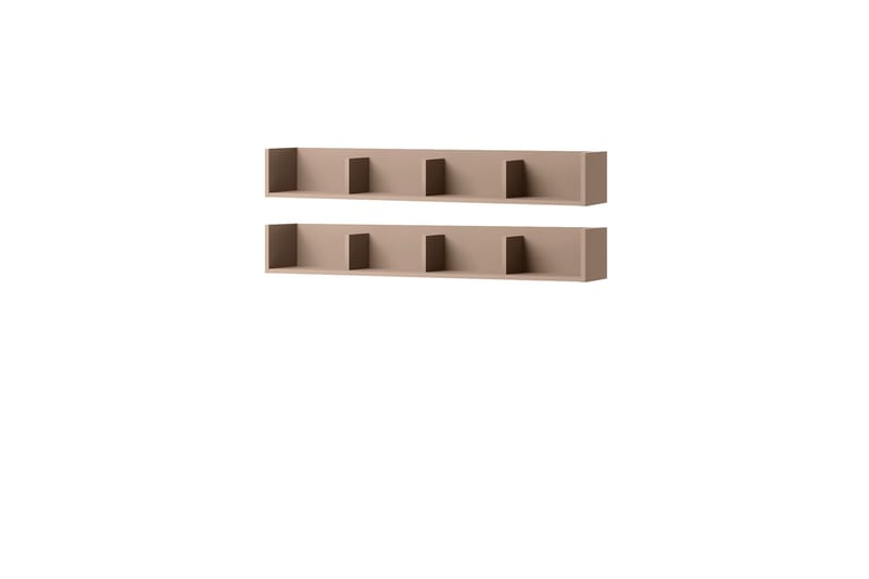 Sigmana Vegghylle 129x22 cm - Brun - Oppbevaring - Oppbevaring til småting - Vegghengt oppbevaring