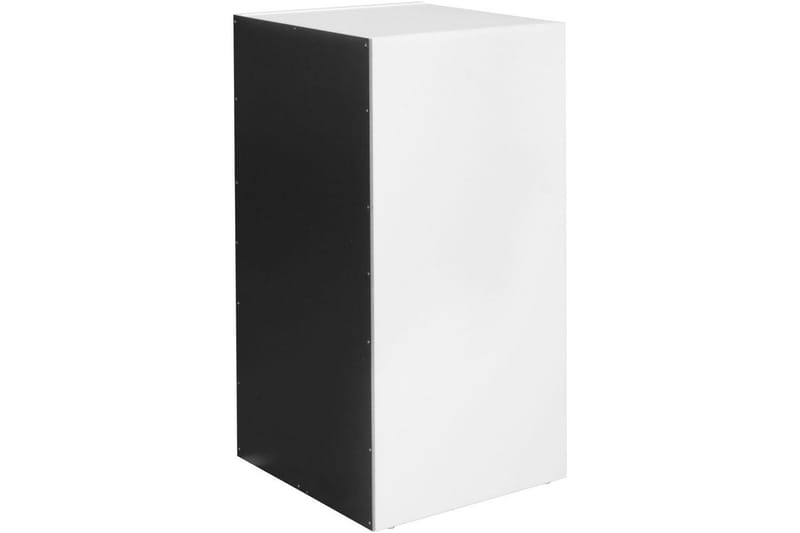 Stående hylle Wohnling melaminbelagt sponplate med lagringsplass, moderne stil Hvit, svart - Hvit, svart - Oppbevaring - Oppbevaring til småting - Vegghengt oppbevaring