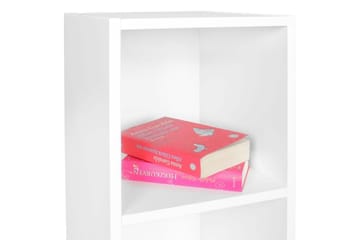 Stående hylle Wohnling melaminbelagt sponplate med lagringsplass, moderne stil Hvit - Hvit - Oppbevaring - Oppbevaring til småting - Vegghengt oppbevaring