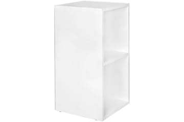 Stående hylle Wohnling melaminbelagt sponplate med lagringsplass, moderne stil Hvit - Hvit - Oppbevaring - Oppbevaring til småting - Vegghengt oppbevaring