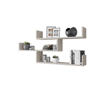 Triorana Vegghylle 119 cm - beige - Oppbevaring - Oppbevaring til småting - Vegghengt oppbevaring