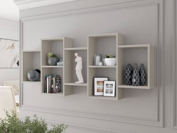 Triorana Vegghylle 161 cm - beige - Oppbevaring - Oppbevaring til småting - Vegghengt oppbevaring