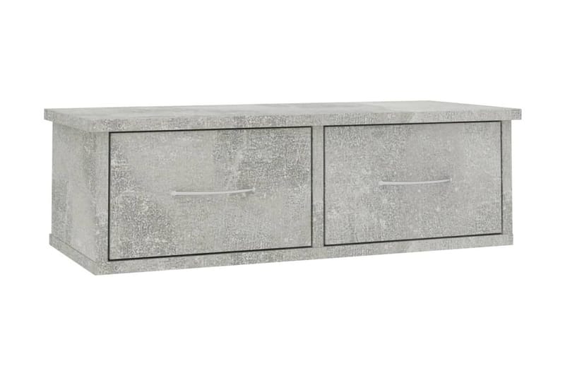 Veggskuff betonggrå 60x26x18,5 cm sponplate - Grå - Vegghengt oppbevaring