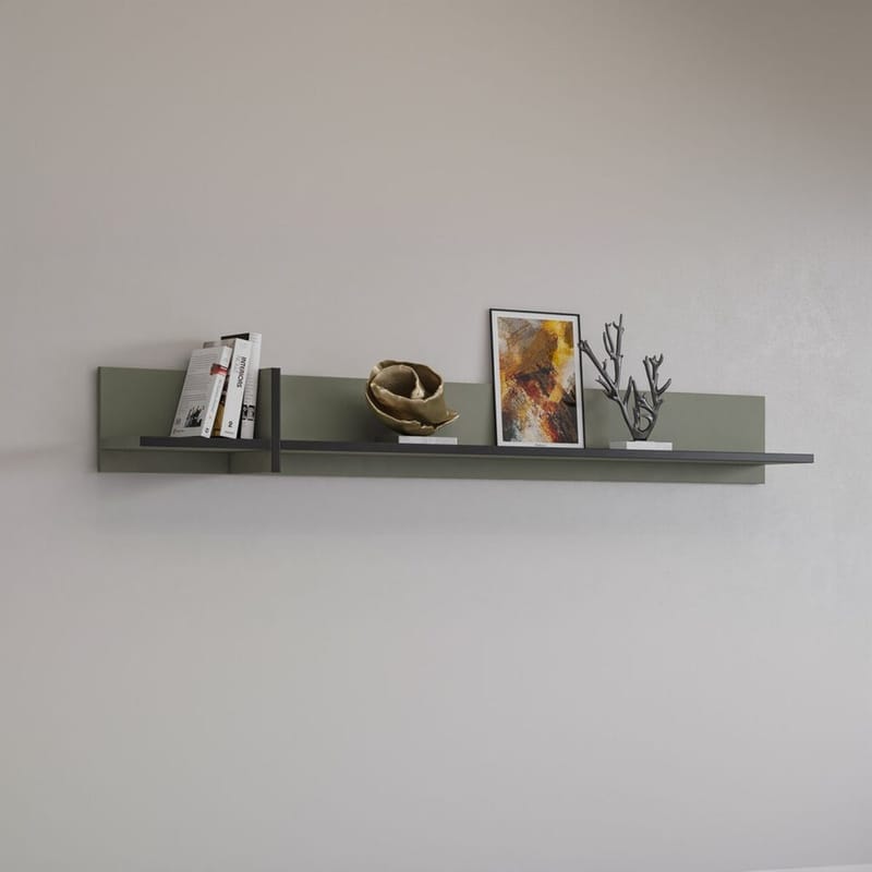 Vegghylle Cross - Grønn - Oppbevaring - Oppbevaring til småting - Vegghengt oppbevaring