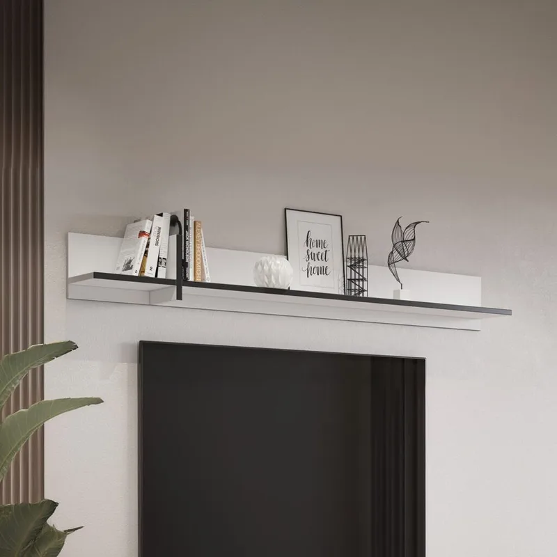 Vegghylle Cross - Hvit - Oppbevaring - Oppbevaring til småting - Vegghengt oppbevaring