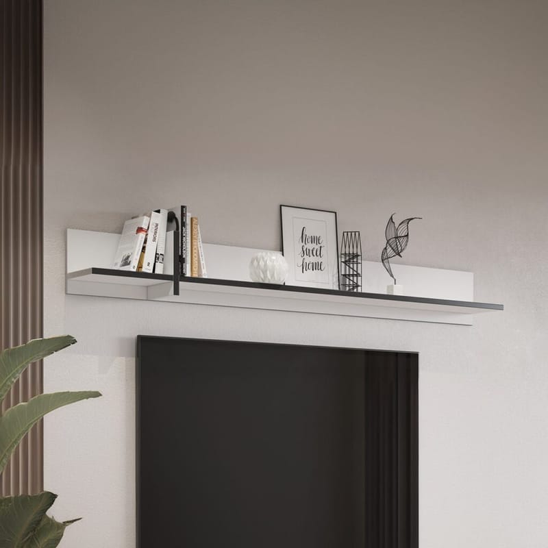 Vegghylle Cross - Hvit - Oppbevaring - Oppbevaring til småting - Vegghengt oppbevaring