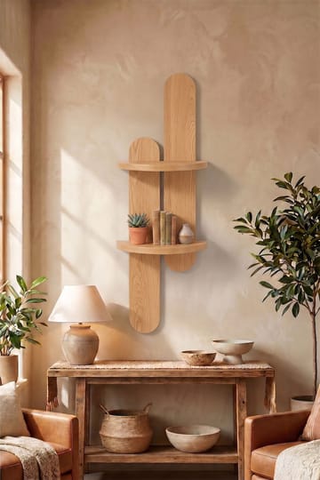 Vegghylle Homitis Armona Wall IV (26 x 80 x 13 cm) Eik - Oppbevaring - Oppbevaring til småting - Vegghengt oppbevaring