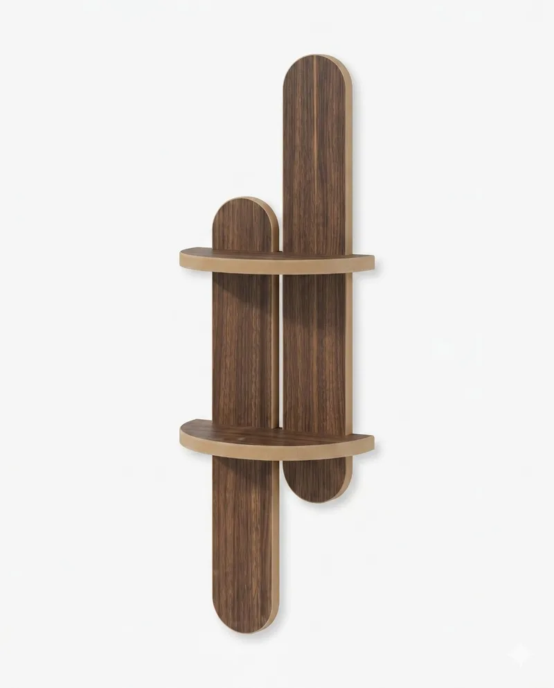 Vegghylle Homitis Armona Wall IV (26 x 80 x 13 cm) Wenge, Brun