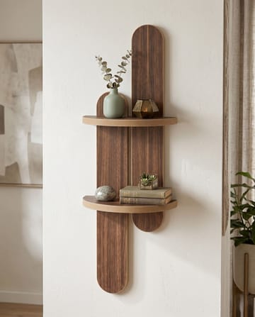 Vegghylle Homitis Armona Wall IV (26 x 80 x 13 cm) Wenge - Brun - Oppbevaring - Oppbevaring til småting - Vegghengt oppbevaring