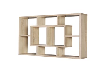 Vegghylle Wohnling PAOLA melaminbelagt MDF, oppbevaringshylle, veggmontert, moderne stil Sonoma - Sonoma - Oppbevaring - Oppbevaring til småting - Vegghengt oppbevaring