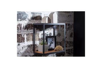 Vegghylle Wohnling Puri heltre metallramme veggmontert industriell - Oppbevaring - Oppbevaring til småting - Vegghengt oppbevaring