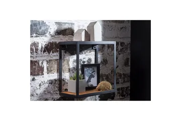 Vegghylle Wohnling Puri heltre metallramme veggmontert industriell - Oppbevaring - Oppbevaring til småting - Vegghengt oppbevaring