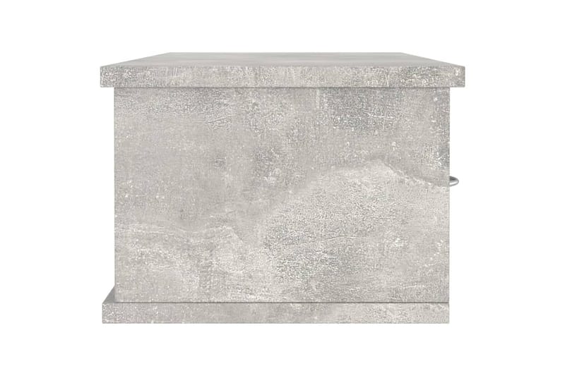 Veggskuff betonggrå 90x26x18,5 cm sponplate - Grå - Vegghengt oppbevaring