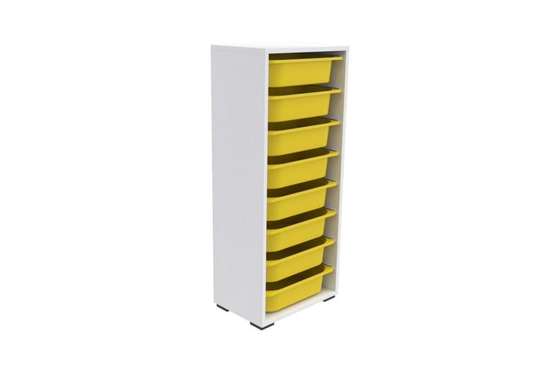 Versa Oppbevaringsbokser 45,5 cm - Gul/Hvit - Oppbevaring - Oppbevaring til småting - Oppbevaringskasse