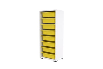 Versa Oppbevaringsbokser 45,5 cm - Gul/Hvit - Oppbevaring - Oppbevaring til småting - Oppbevaringskasse