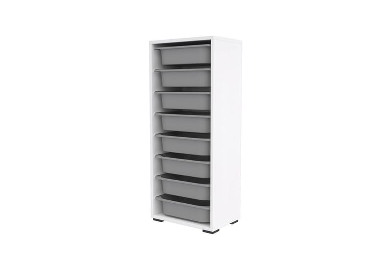 Versa Oppbevaringsbokser 45,5 cm - Hvit/Lysegrå - Oppbevaring - Oppbevaring til småting - Oppbevaringskasse
