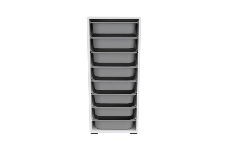 Versa Oppbevaringsbokser 45,5 cm - Hvit/Lysegrå - Oppbevaring - Oppbevaring til småting - Oppbevaringskasse