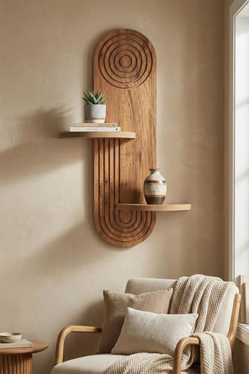 Virlin Vegghylle 26x35x13 cm - Eik - Oppbevaring - Oppbevaring til småting - Vegghengt oppbevaring