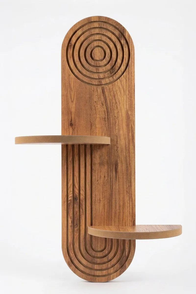 Virlin Vegghylle 26x35x13 cm, Eik