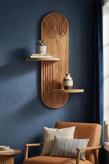 Virlin Vegghylle 26x35x13 cm - Eik - Oppbevaring - Oppbevaring til småting - Vegghengt oppbevaring