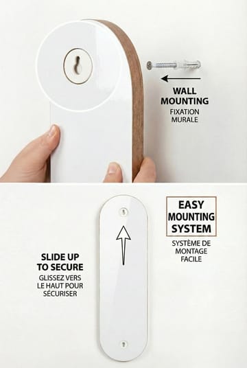 Virlin Vegghylle 26x35x13 cm - Hvit - Oppbevaring - Oppbevaring til småting - Vegghengt oppbevaring