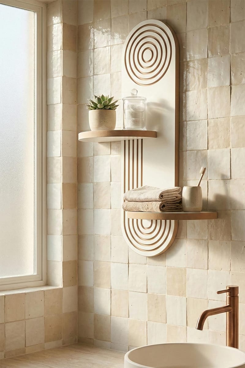 Virlin Vegghylle 26x35x13 cm - Hvit - Oppbevaring - Oppbevaring til småting - Vegghengt oppbevaring