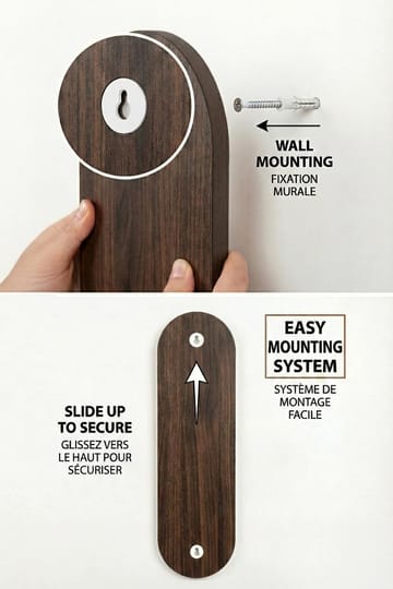 Virlin Vegghylle 26x35x13 cm - Wenge - Oppbevaring - Oppbevaring til småting - Vegghengt oppbevaring