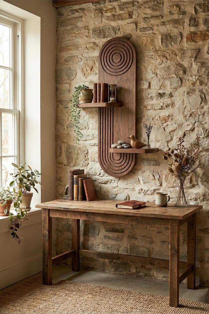 Virlin Vegghylle 26x35x13 cm - Wenge - Oppbevaring - Oppbevaring til småting - Vegghengt oppbevaring