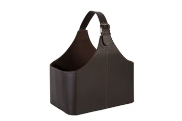 Walter Avisstativ 22x38xH33cm Kunstlær - Mørkebrun - Oppbevaring - Oppbevaring til småting