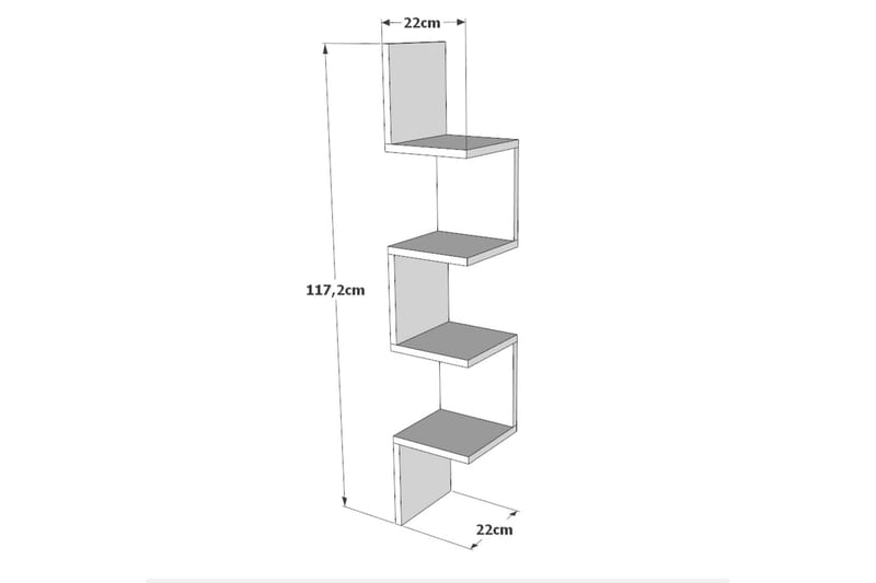 WL9 Wall Shelf NO_BRAND White - Møbler - Bord - Avlastningsbord & sidobord - Konsollbord & gangbord