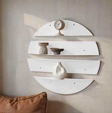 Zalvenn vegghylle 76 cm rund - Hvit - Oppbevaring - Oppbevaring til småting - Vegghengt oppbevaring