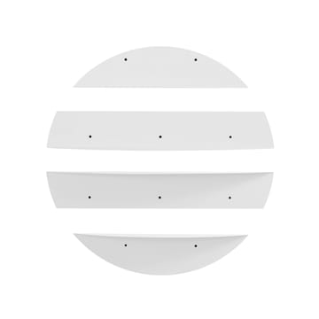 Zalvenn vegghylle 76 cm rund - Hvit - Oppbevaring - Oppbevaring til småting - Vegghengt oppbevaring