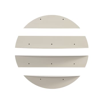 Zalvenn vegghylle 76 cm rund - Myk Beige - Oppbevaring - Oppbevaring til småting - Vegghengt oppbevaring