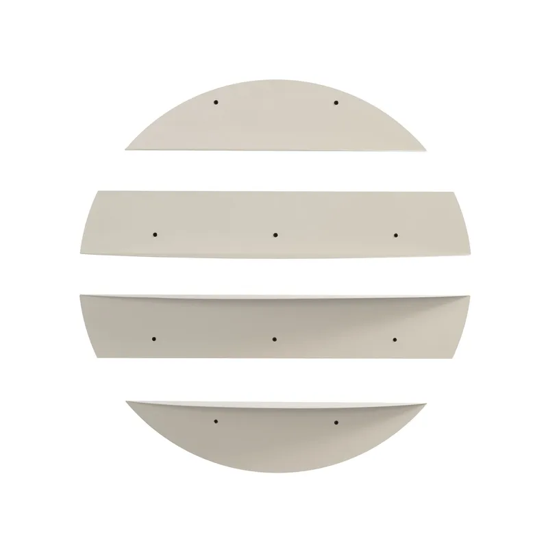 Zalvenn vegghylle 76 cm rund, Myk Beige