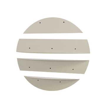 Zalvenn vegghylle 76 cm rund - Myk Beige - Oppbevaring - Oppbevaring til småting - Vegghengt oppbevaring
