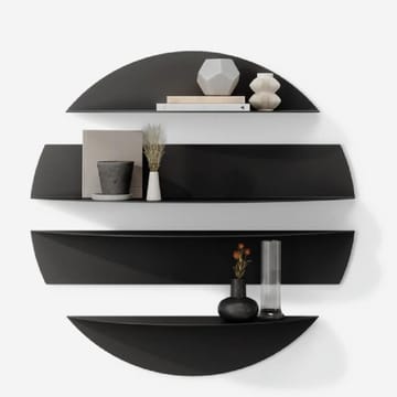 Zalvenn vegghylle 76 cm rund - Svart - Oppbevaring - Oppbevaring til småting - Vegghengt oppbevaring