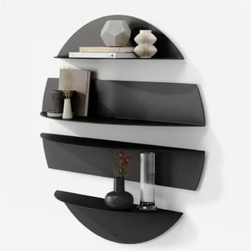 Zalvenn vegghylle 76 cm rund - Svart - Oppbevaring - Oppbevaring til småting - Vegghengt oppbevaring