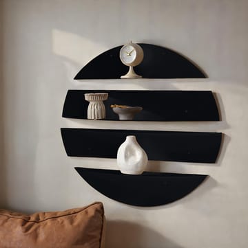 Zalvenn vegghylle 76 cm rund - Svart - Oppbevaring - Oppbevaring til småting - Vegghengt oppbevaring