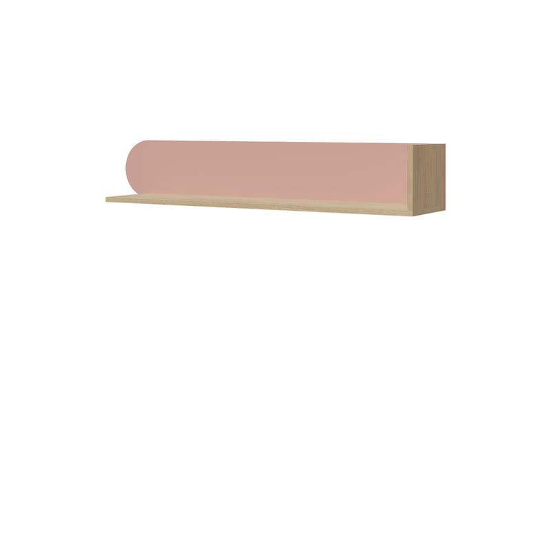 Zarek Vegghylle 120 cm - brun og rosa - Oppbevaring - Oppbevaring til småting - Vegghengt oppbevaring